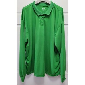 HPI Men's Long Sleeve 'Publix' Store Employee Uniform Polo Shirt - Green - 3X